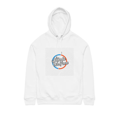 Nikola Wolfen Signature Hoodie – Minimal White Unisex