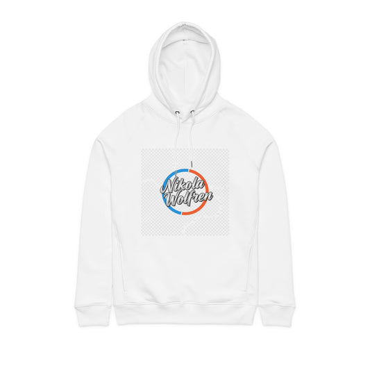 Nikola Wolfen Signature Hoodie – Minimal White Unisex